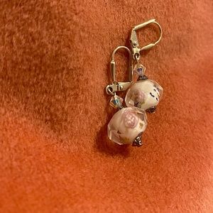 Whimsical glass earrings